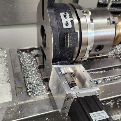 4th axis motor, mount, and rotary table